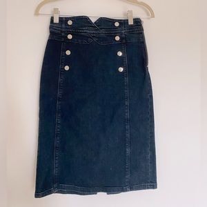 Karen Millen Denim Skirt US 4 EU 36 UK 8